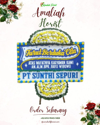 Papan Bunga Duka di Wanareja
