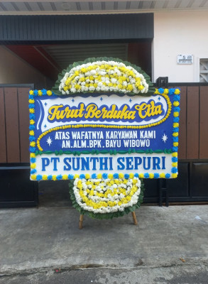 Papan Bunga Duka di Wanareja