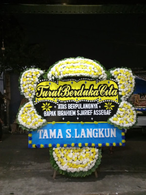 Papan Bunga Duka di Wanareja